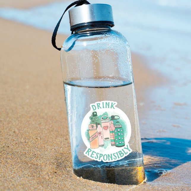 Sticker Boire de manière responsable (Créateur téléchargé)