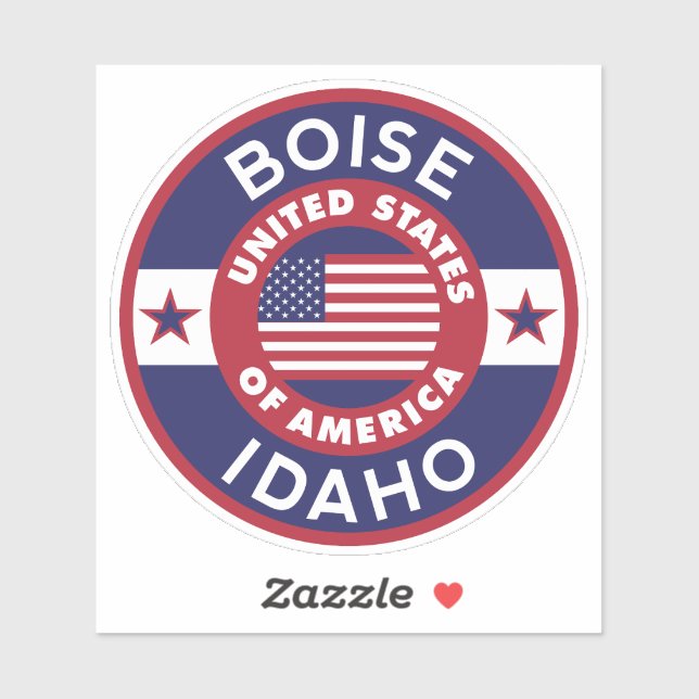 Sticker BOISE, Idaho (Feuille)