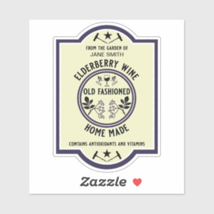 Sticker Boissons d'airelles maison sur mesure