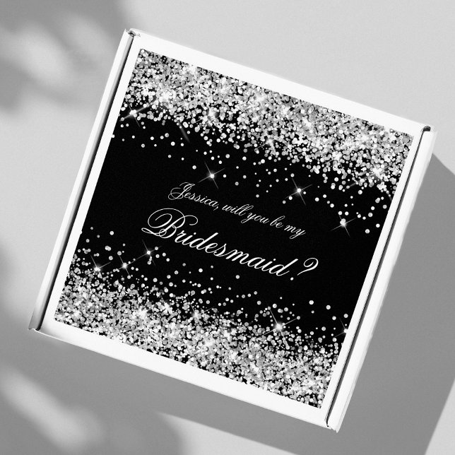 Sticker Boîte-cadeau de proposition de demoiselle d'honneu (Créateur téléchargé)