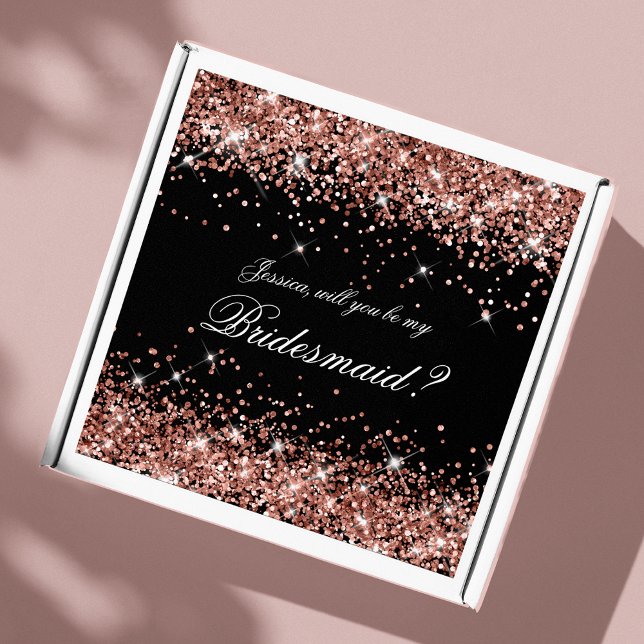 Sticker Boîte-cadeau de proposition de demoiselle d'honneu (Créateur téléchargé)