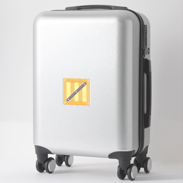 Sticker Boîte en bois (Sur valise)