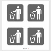 Boîtes à ordures à l'intérieur et à l'extérieur