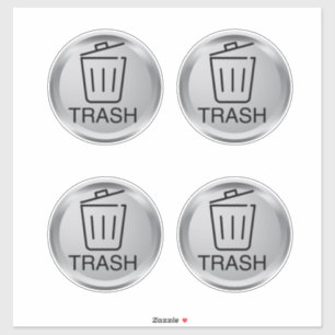 Sticker Boîtes à ordures à l'intérieur et à l'extérieur
