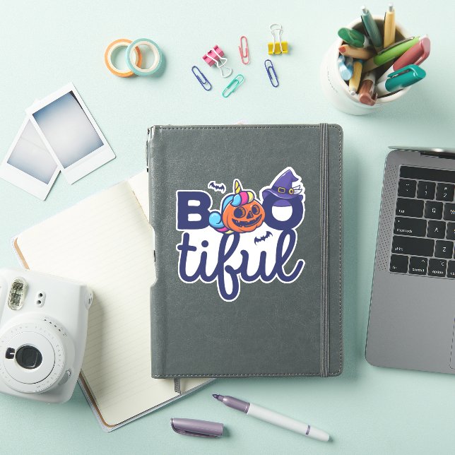 Sticker Boitier Halloween Funny Unicorn lanterne Citrouill (Couverture iPad)
