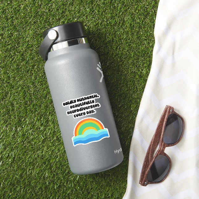 Sticker Boldly Authentic Beautifully Neurodivergent (HydroFlask Insitu)