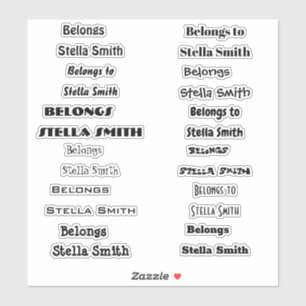 Sticker Bon à lire écriture manuscrite nom personnaliz