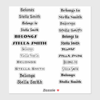 Sticker Bon à lire écriture manuscrite nom personnaliz