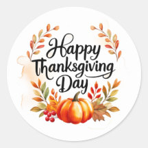Sticker bon thanksgiving Day Circle