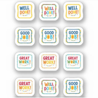 Sticker Bon travail, excellent travail, beau travail