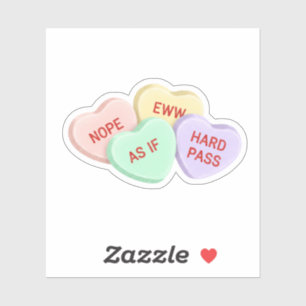 Sticker Bonbons de conversation sarcastiques anti-Saint-Va