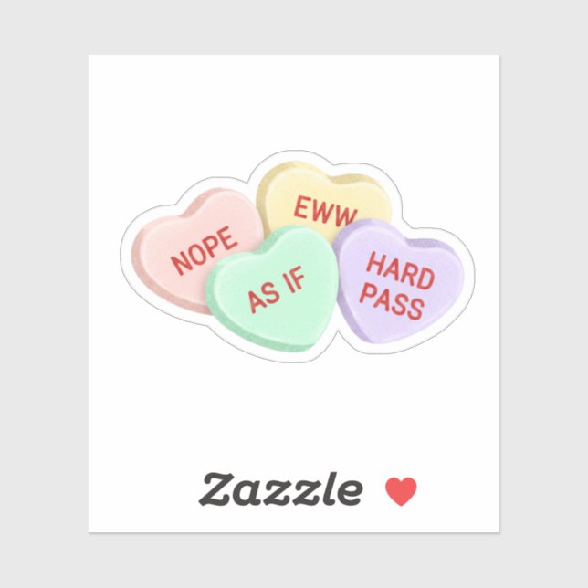 Sticker Bonbons de conversation sarcastiques anti-Saint-Va (Feuille)