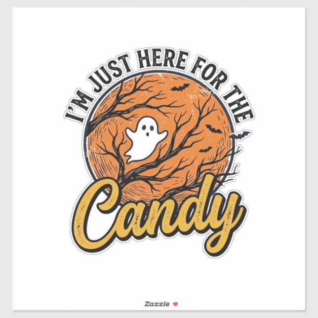 Sticker Bonbons Halloween Fantôme Conception Vectorielle V (Feuille)