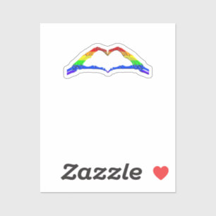 Sticker Bone Hands Heart Classic