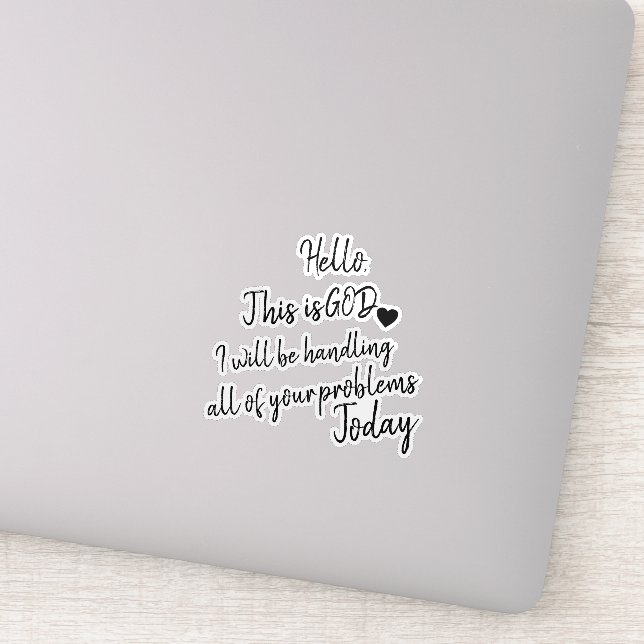 Sticker Bonjour (Détail)