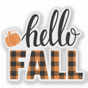 Sticker Bonjour automne