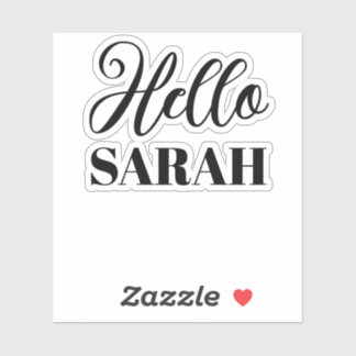 Sticker Bonjour et votre nom