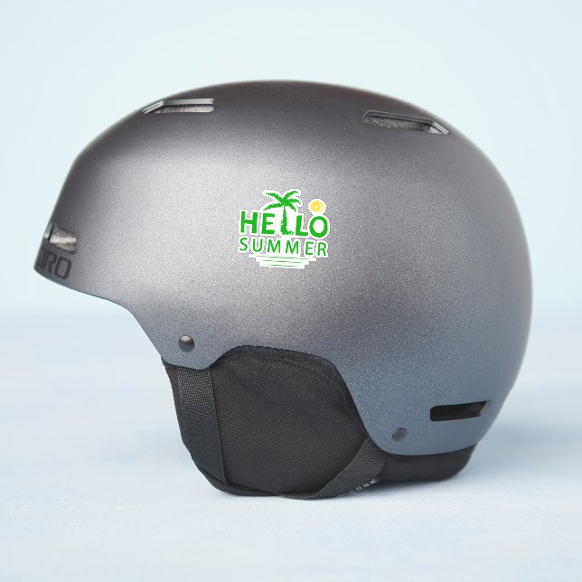 Sticker Bonjour été (Côté casque)
