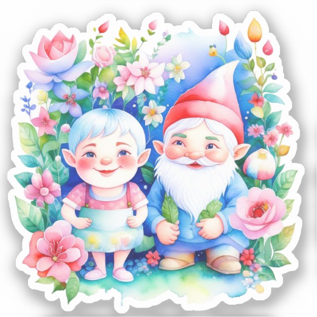 Sticker Bonjour, M. et Mme Clause Noël (Recto)