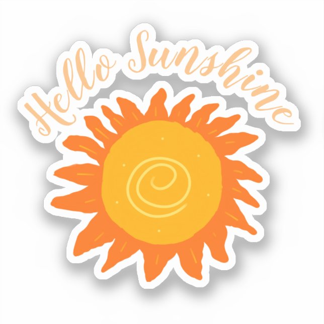 Sticker Bonjour Sunshine (Recto)