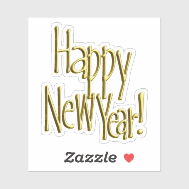 Sticker Bonne Année  (Feuille)