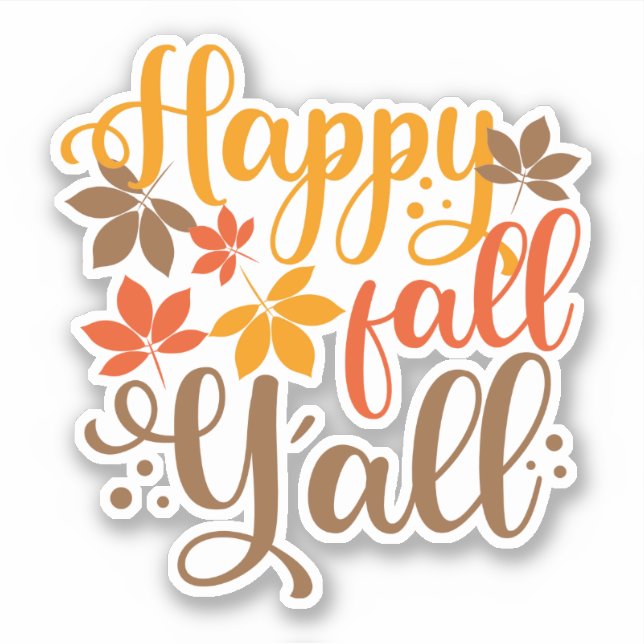 Sticker Bonne Chute à tous (Devant)