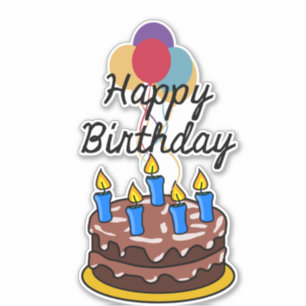 Sticker Bonne fête d'anniversaire