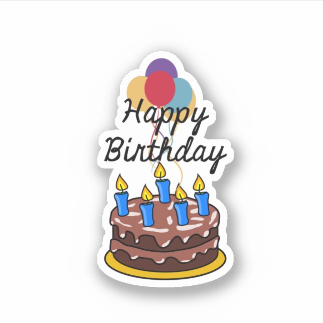 Sticker Bonne fête d'anniversaire (Devant)