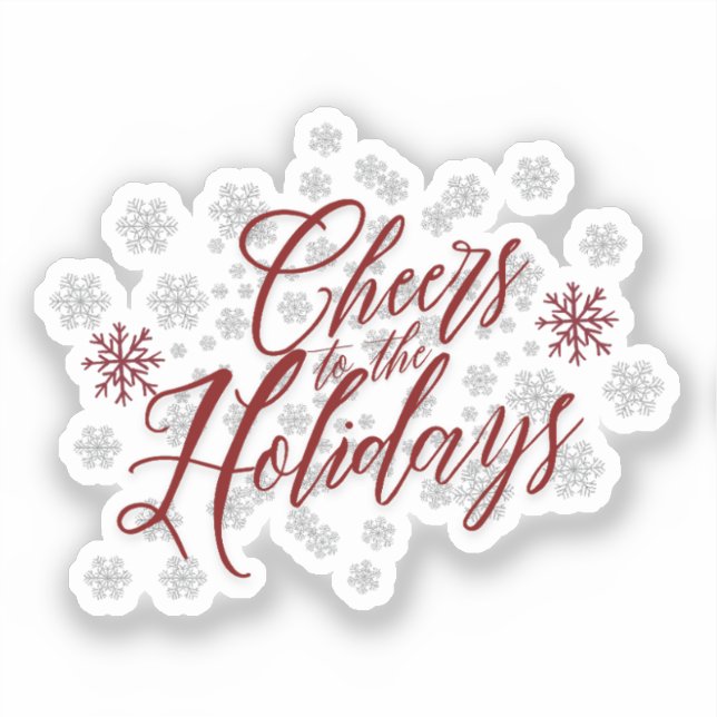 Sticker Bonne fête pendant les vacances - Calligraphie fes (Recto)