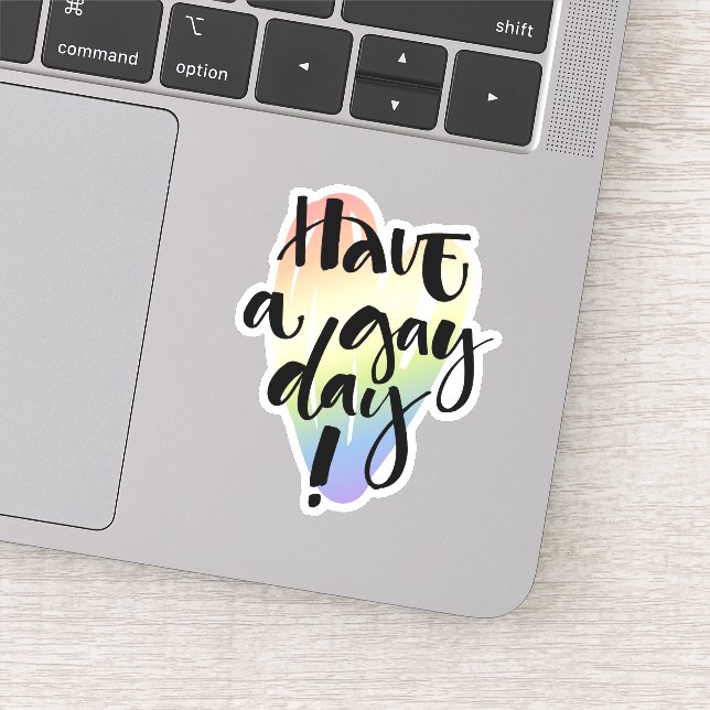 Sticker Bonne Journée Gay (Détail)