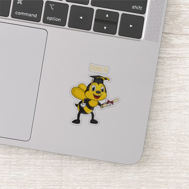 Sticker Bonne remise des diplômes des abeilles (Détail)