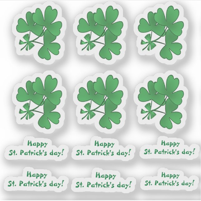 Sticker Bonne Saint Patrick ! (Devant)