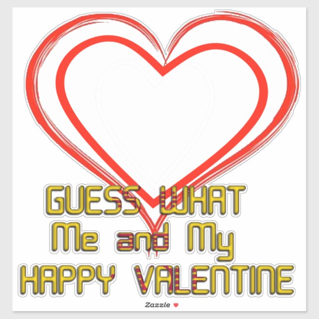 Sticker Bonne Valentine (Feuille)