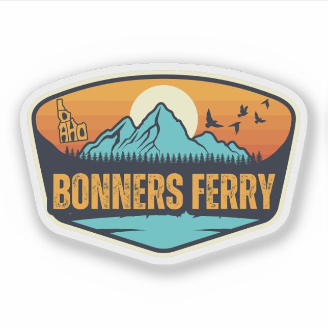 Sticker Bonners Ferry, Idaho (Devant)