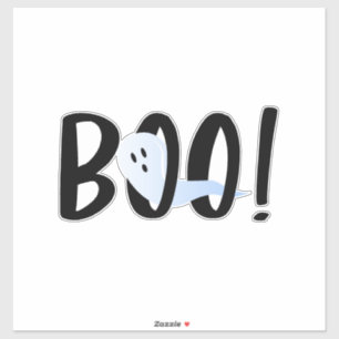 Sticker Boo ! Fantôme d'Iridescente Halloween
