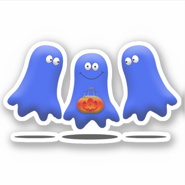 Sticker Boo Man Ghost Group (Devant)