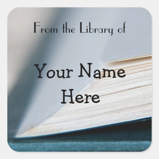 Sticker Bookplate Pages Livre (Devant)