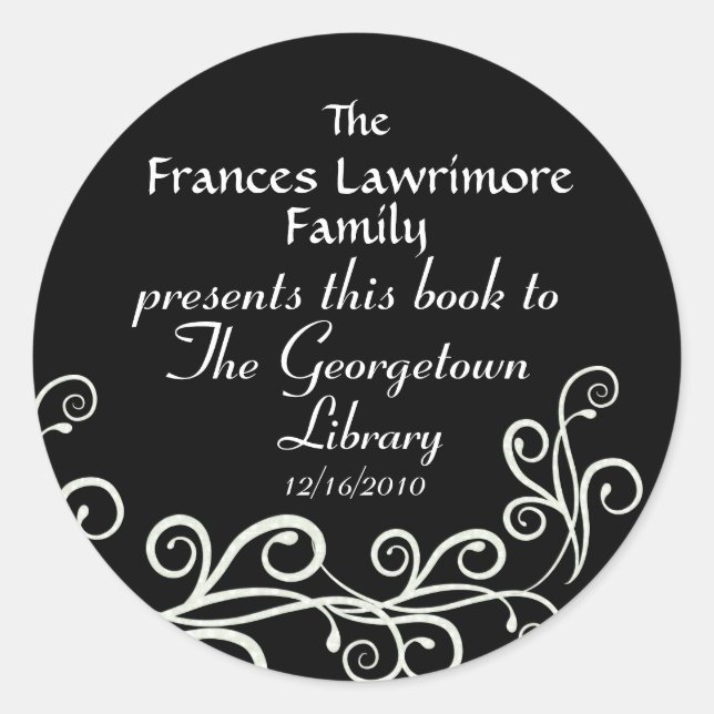 Sticker BookPlate par SRF (Devant)