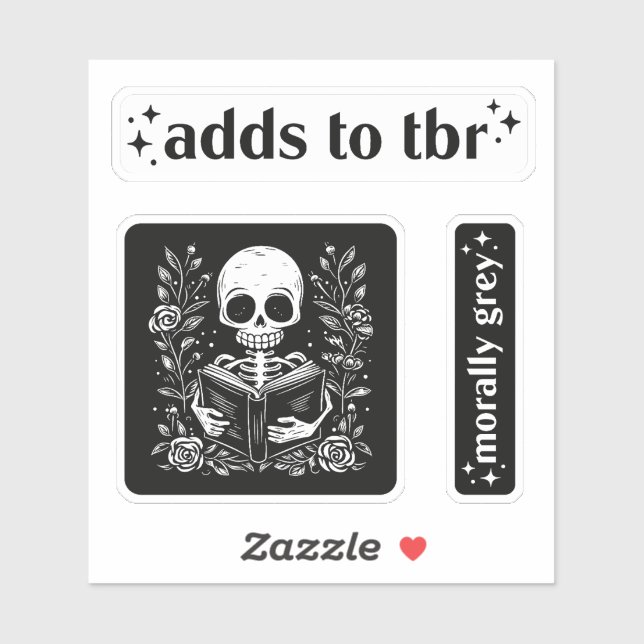 Sticker Booktok romance livres pack (Feuille)