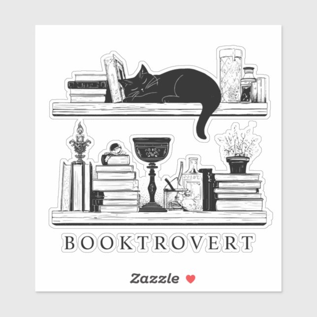 Sticker Booktrovert Book Lover's  (Feuille)