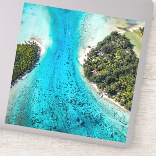 Sticker Bora Bora - Chemin Vers L'Océan