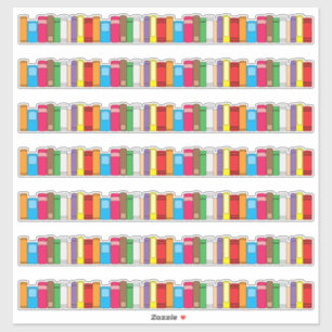 Sticker Bordure de ligne de livre 7 pièces