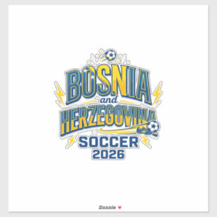 Sticker Bosnie-Herzégovine Football 2026 Football Gras Typ