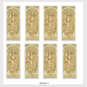 Sticker Bosnie-Herzégovine par Alphonse Mucha (1900)
