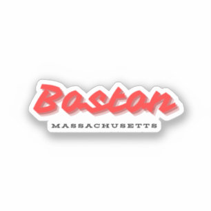 Sticker Boston Massachusetts