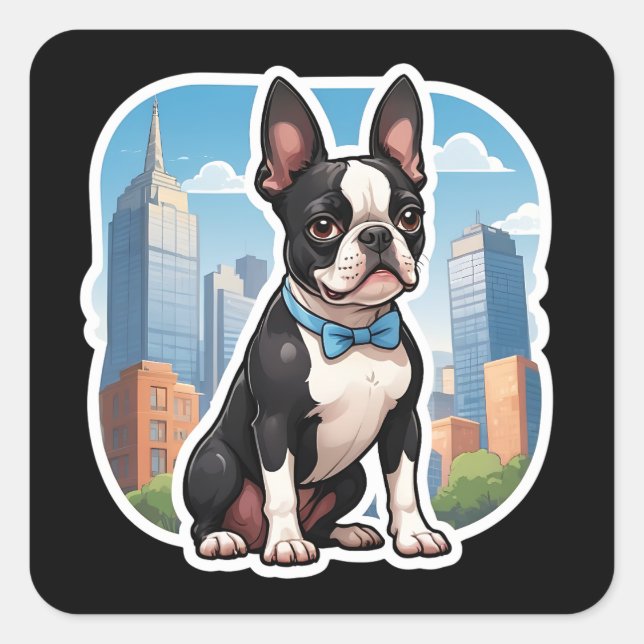 Sticker Boston Terrier (Devant)