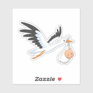 Sticker Bouche portant un bébé