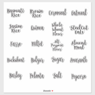 Sticker Bouchon de rangement pour tout le grain