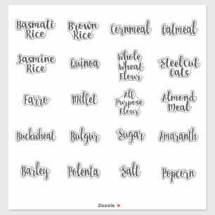 Sticker Bouchon de rangement pour tout le grain