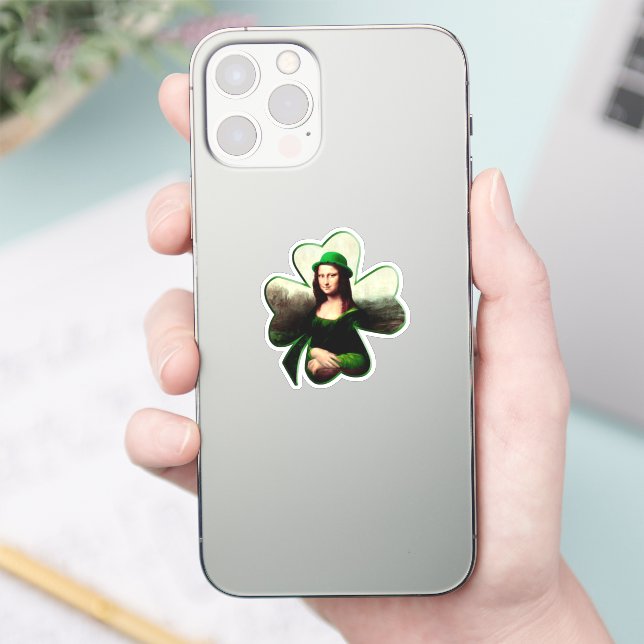 Sticker Boucle d'oreille Trèfle St Patrick (Téléphone)